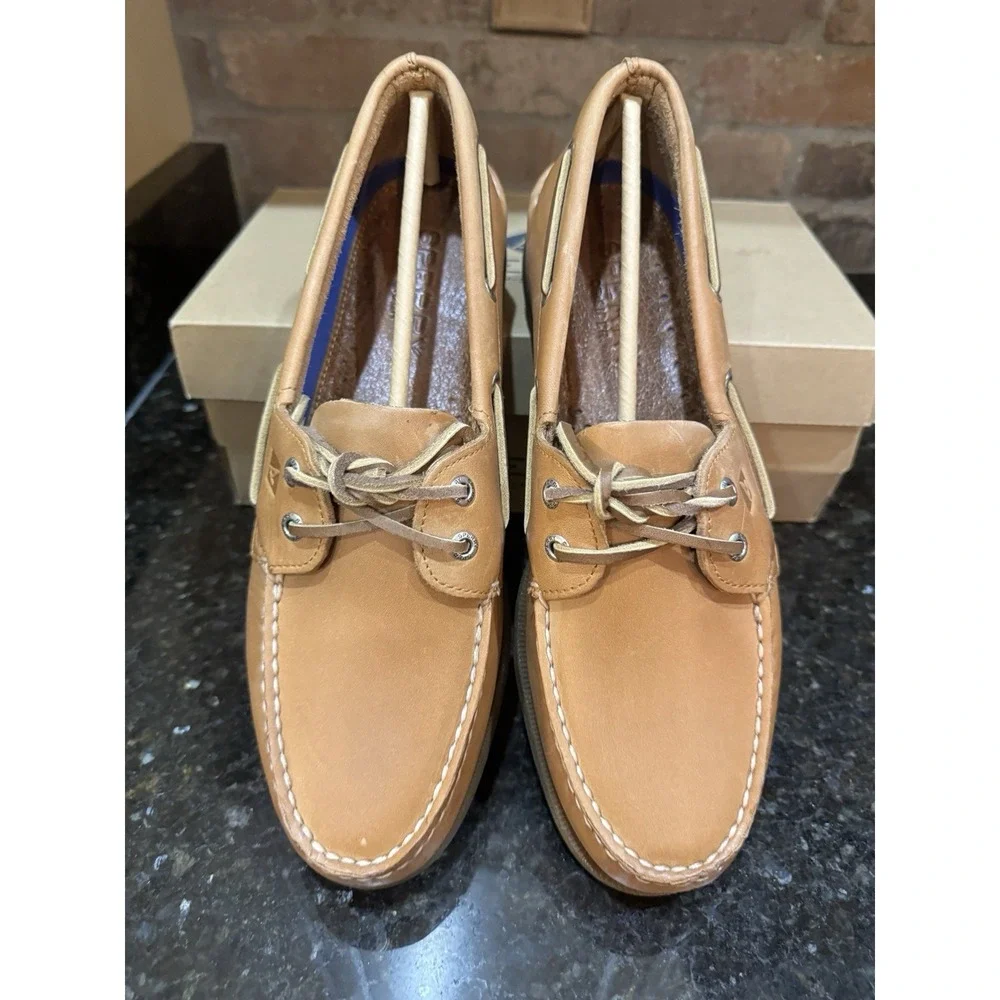 Sperry Top-Sider Men's Authentic Original Boat Shoes Leather Sahara Size 11